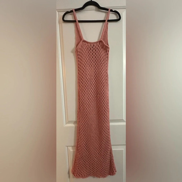 NWT MISA Ursula Rose Pink Knit Slip Dress Size S Net Resort Cover-up - Picture 8 of 9